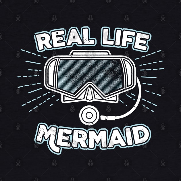 Scuba Diving T-Shirt Real Life Mermaid Diver by Uinta Trading